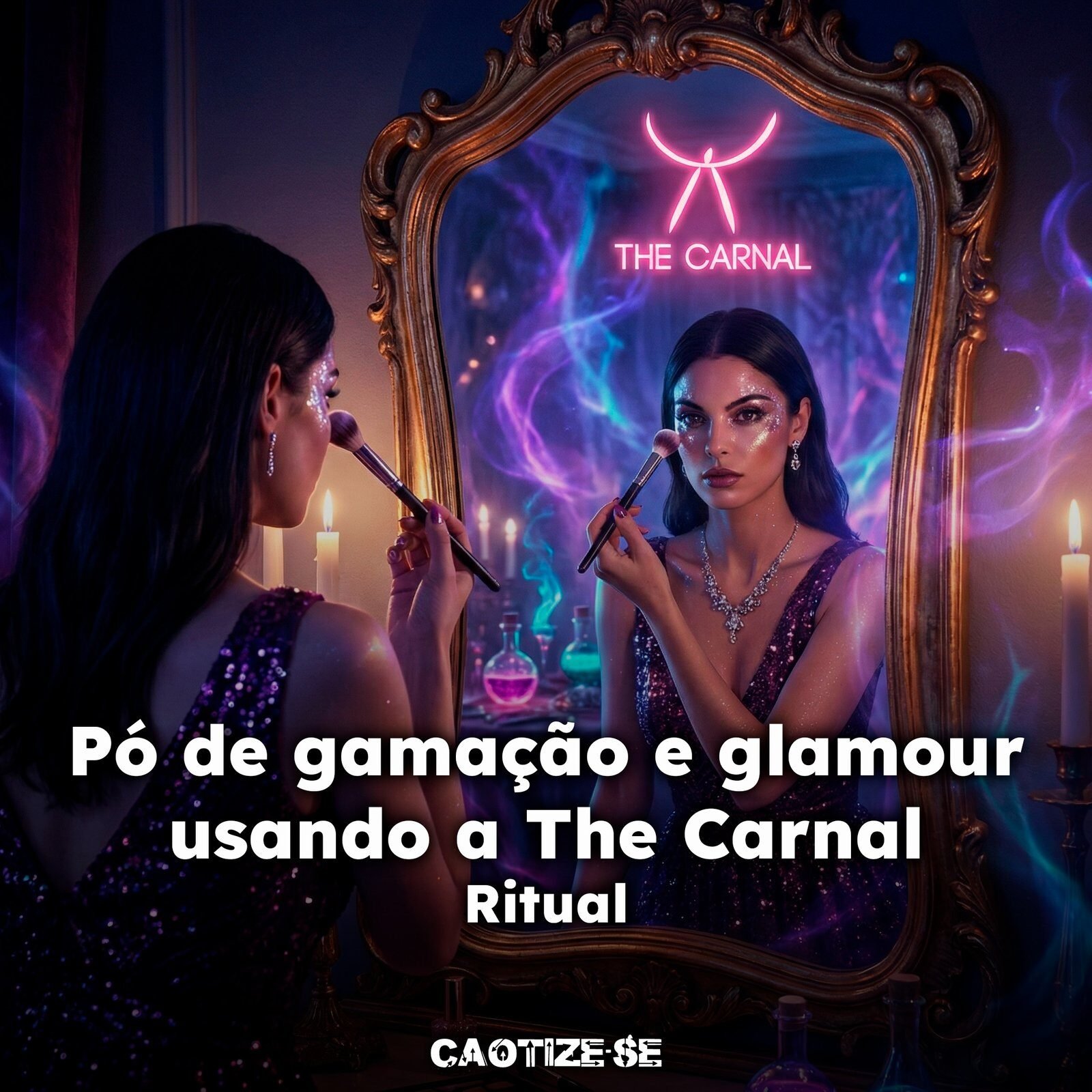 Pó de gamação e glamour usando A Lasciva